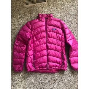 Pink puffy Patagonia Jacket